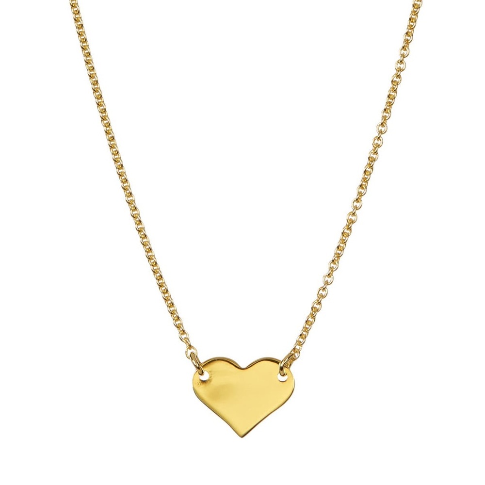 ADORNIA | 14k Yellow Gold Plated Heart Necklace